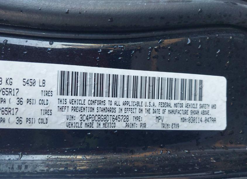 Photo 9 of 2013 Dodge Journey SXT (VIN 3C4PDCBG8DT645728)