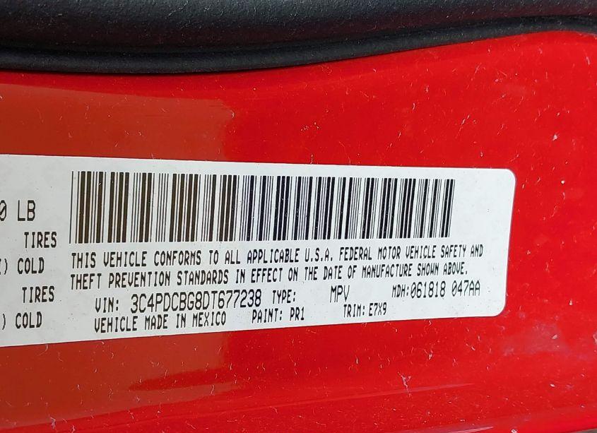 Photo 9 of 2013 Dodge Journey SXT (VIN 3C4PDCBG8DT677238)