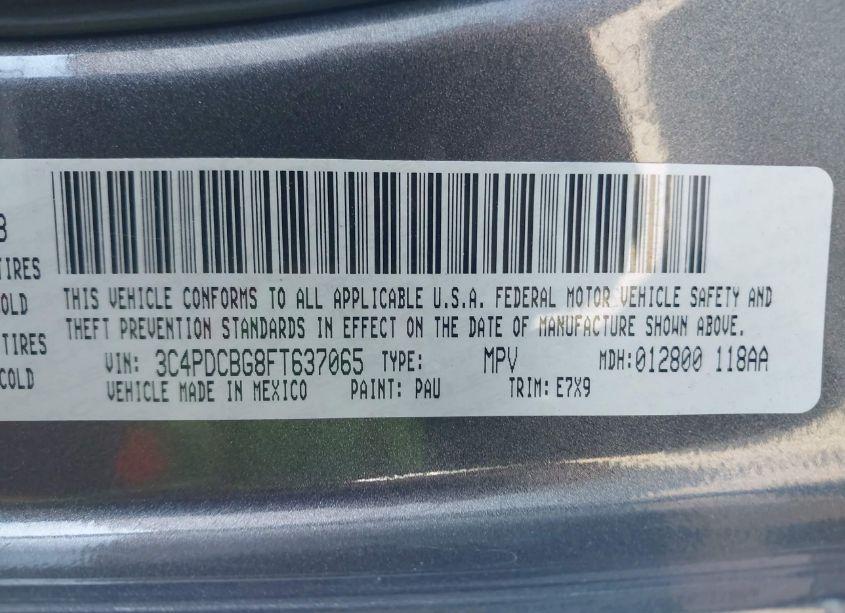 Photo 8 of 2015 Dodge Journey SXT (VIN 3C4PDCBG8FT637065)