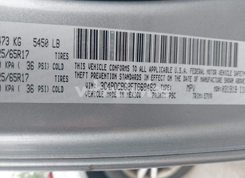 Photo 9 of 2015 Dodge Journey SXT (VIN 3C4PDCBG8FT668462)