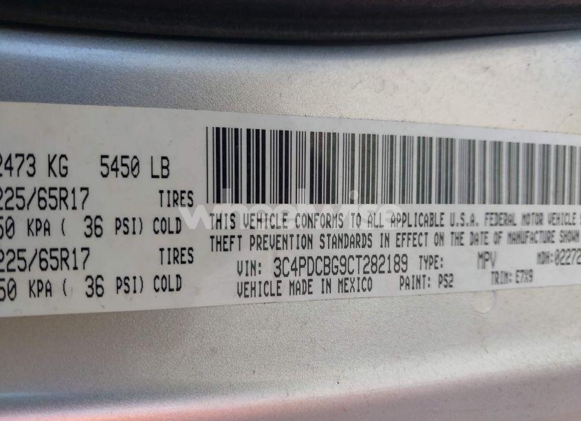 Photo 9 of 2012 Dodge Journey SXT (VIN 3C4PDCBG9CT282189)