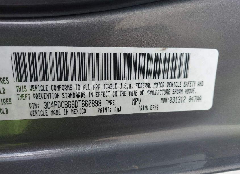 Photo 9 of 2013 Dodge Journey SXT (VIN 3C4PDCBG9DT660898)