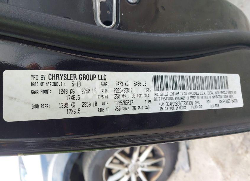 Photo 9 of 2013 Dodge Journey SXT (VIN 3C4PDCBG9DT691388)