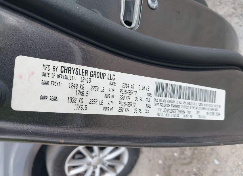 Photo 9 of 2014 Dodge Journey SXT (VIN 3C4PDCBG9ET190504)