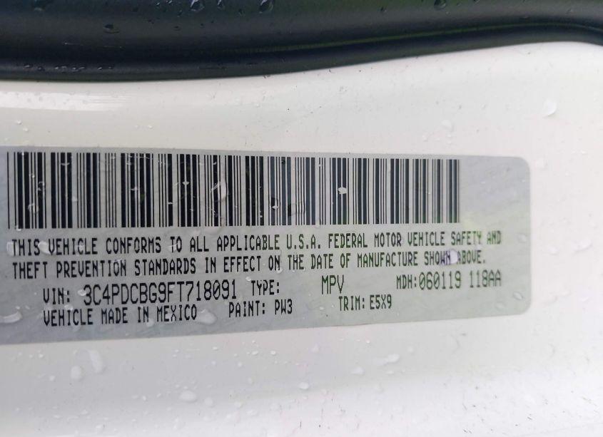 Photo 9 of 2015 Dodge Journey SXT (VIN 3C4PDCBG9FT718091)