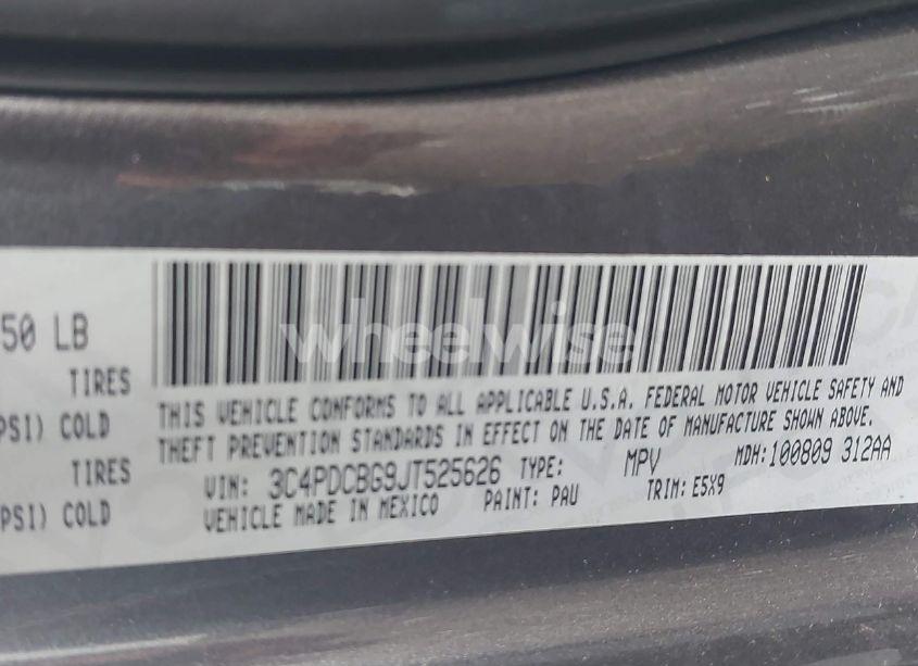 Photo 9 of 2018 Dodge Journey SXT (VIN 3C4PDCBG9JT525626)