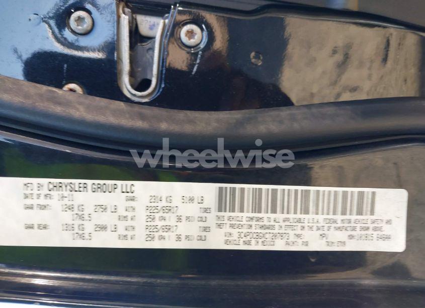 Photo 9 of 2012 Dodge Journey SXT (VIN 3C4PDCBGXCT207873)