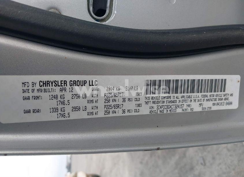 Photo 9 of 2012 Dodge Journey SXT (VIN 3C4PDCBGXCT324157)