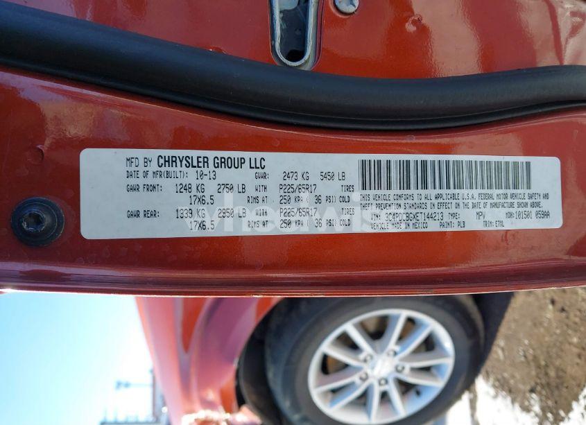 Photo 9 of 2014 Dodge Journey SXT (VIN 3C4PDCBGXET144213)