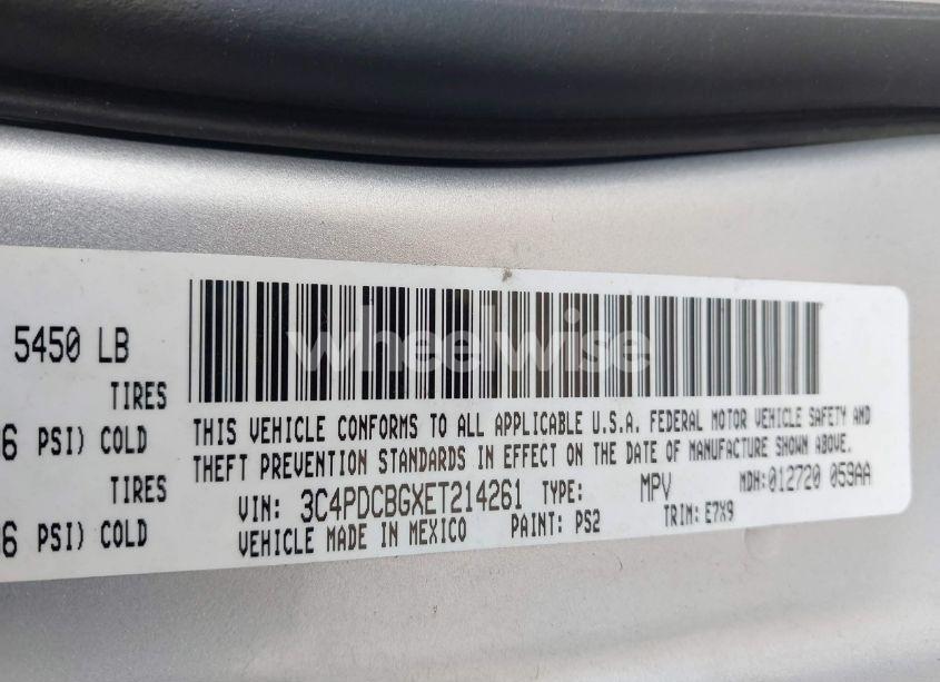 Photo 9 of 2014 Dodge Journey SXT (VIN 3C4PDCBGXET214261)