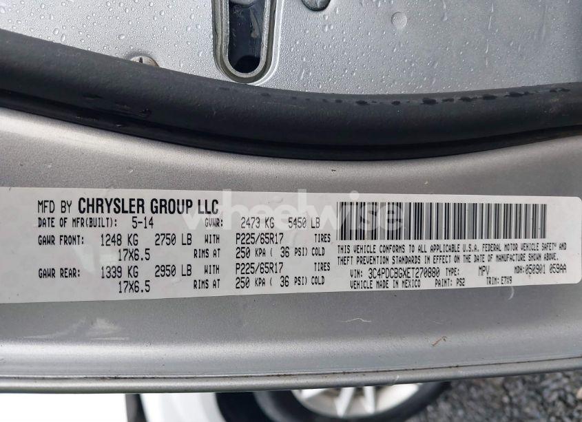 Photo 9 of 2014 Dodge Journey SXT (VIN 3C4PDCBGXET270880)