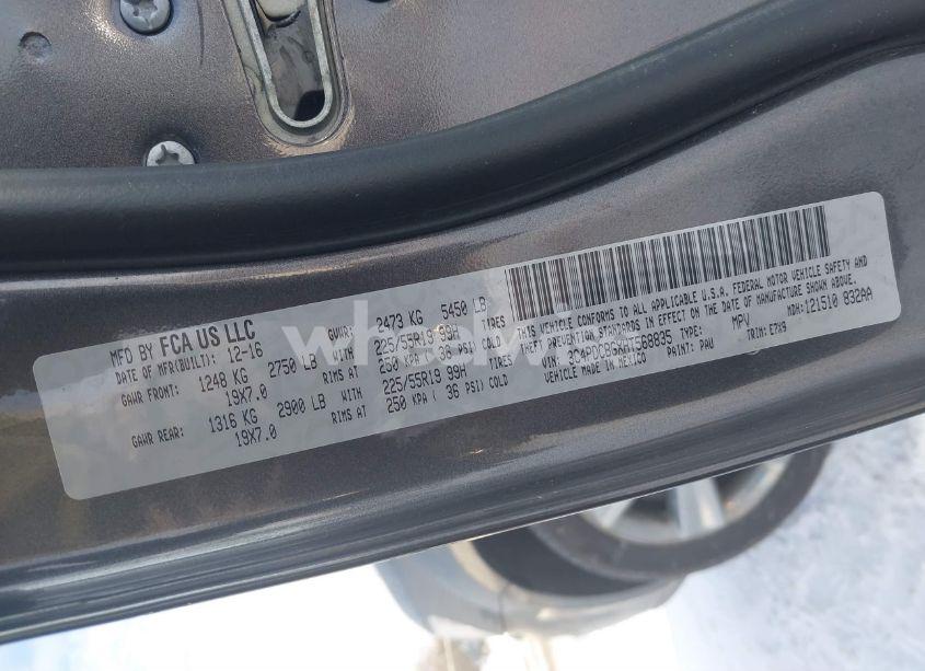 Photo 9 of 2017 Dodge Journey SXT (VIN 3C4PDCBGXHT568835)