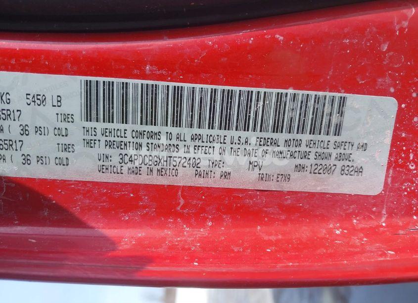 Photo 9 of 2017 Dodge Journey SXT (VIN 3C4PDCBGXHT572402)