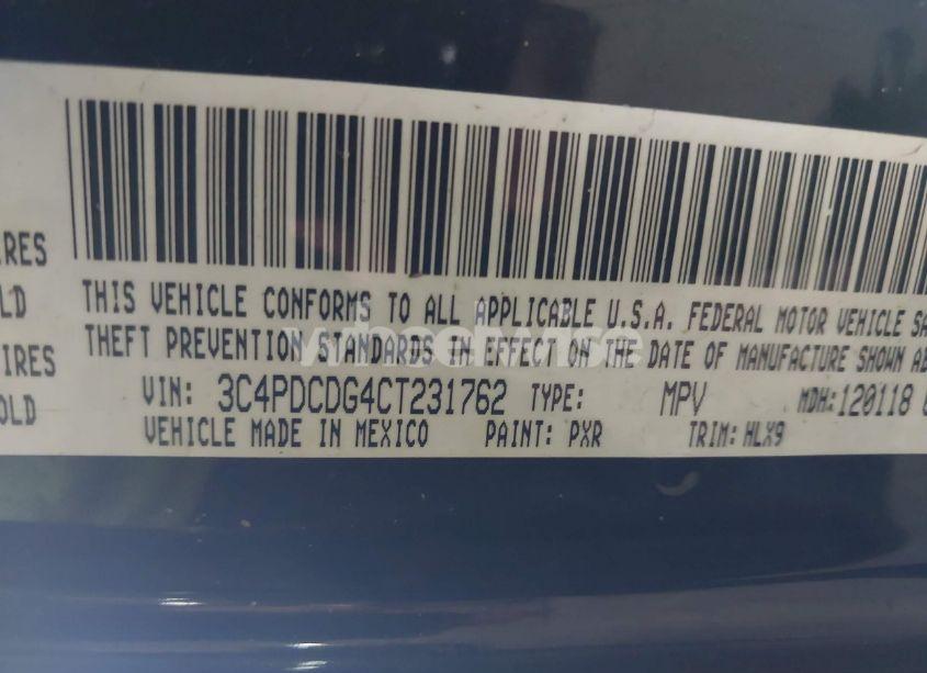 Photo 9 of 2012 Dodge Journey CREW (VIN 3C4PDCDG4CT231762)