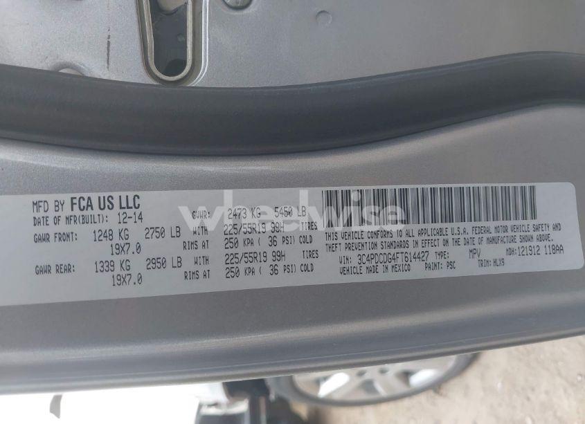 Photo 9 of 2015 Dodge Journey LIMITED (VIN 3C4PDCDG4FT614427)