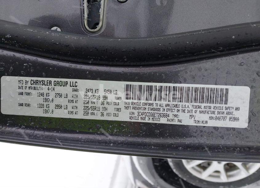 Photo 9 of 2014 Dodge Journey LIMITED (VIN 3C4PDCDG6ET263664)