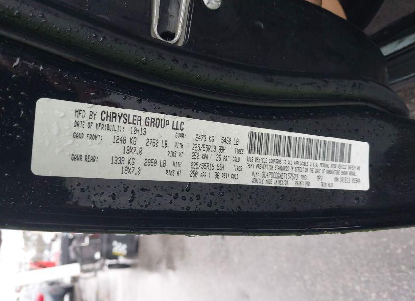 Photo 9 of 2014 Dodge Journey LIMITED (VIN 3C4PDCDGXET157573)