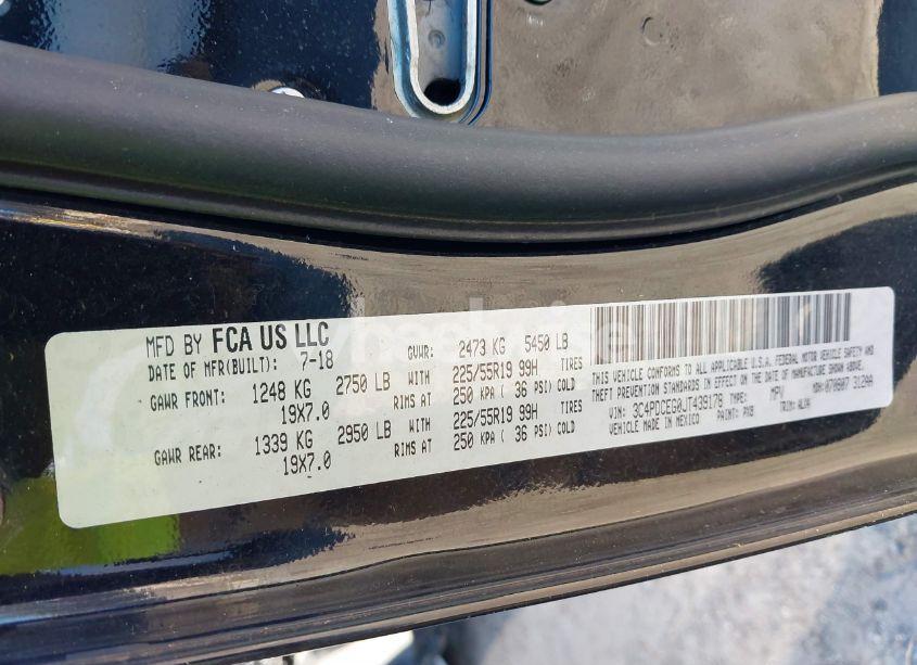 Photo 9 of 2018 Dodge Journey GT (VIN 3C4PDCEG0JT439178)