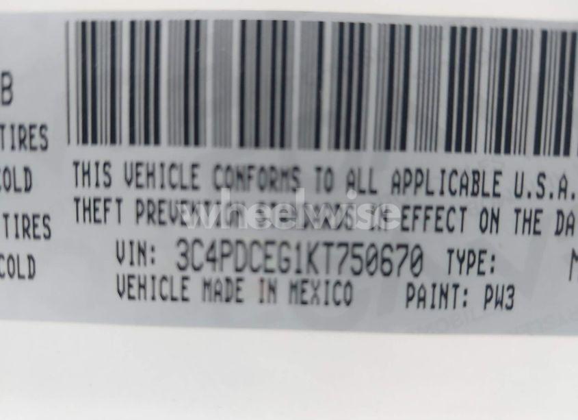 Photo 9 of 2019 Dodge Journey GT (VIN 3C4PDCEG1KT750670)