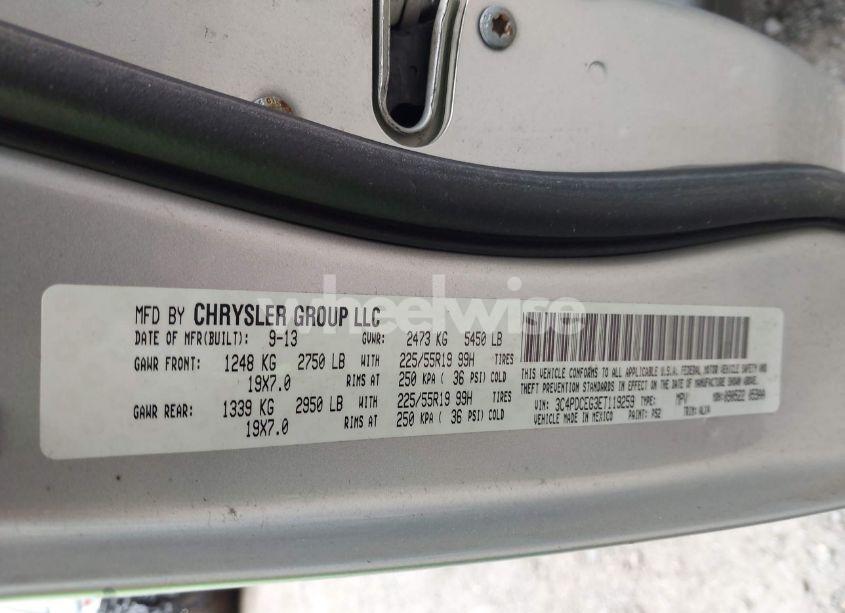 Photo 9 of 2014 Dodge Journey R/T (VIN 3C4PDCEG3ET119259)