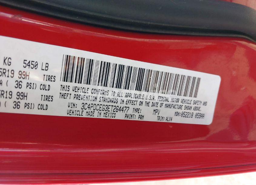 Photo 9 of 2014 Dodge Journey R/T (VIN 3C4PDCEG3ET264477)