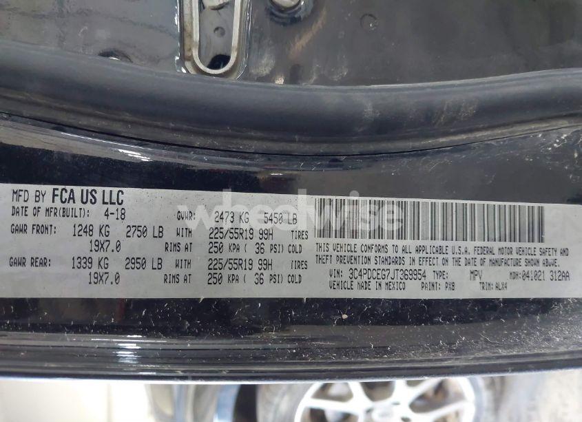 Photo 9 of 2018 Dodge Journey GT (VIN 3C4PDCEG7JT369954)