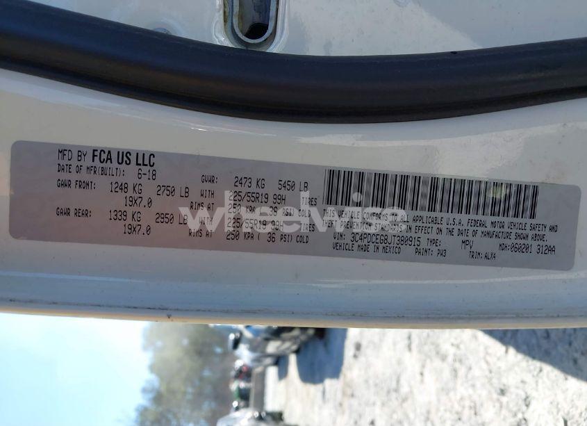 Photo 9 of 2018 Dodge Journey GT (VIN 3C4PDCEG8JT380915)