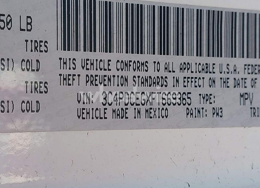 Photo 9 of 2015 Dodge Journey R/T (VIN 3C4PDCEGXFT669365)