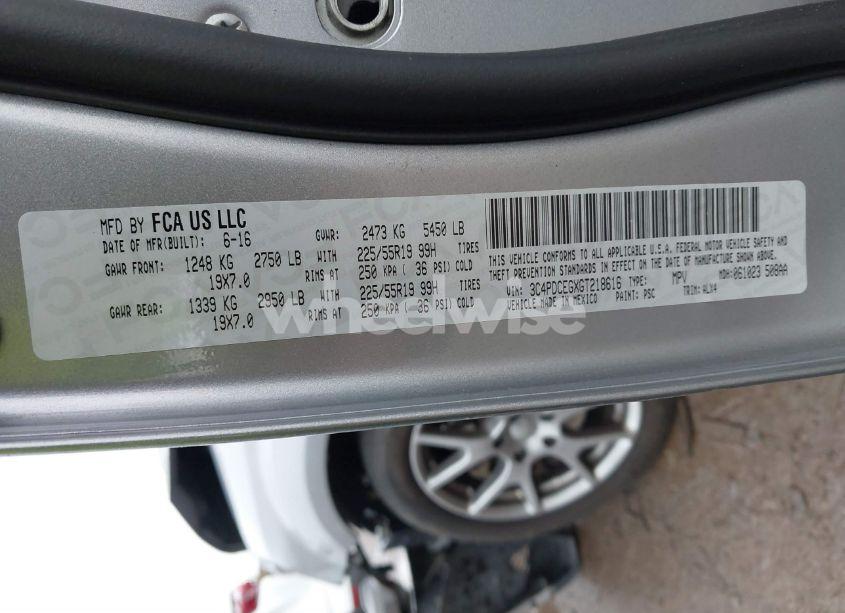 Photo 9 of 2016 Dodge Journey R/T (VIN 3C4PDCEGXGT218616)