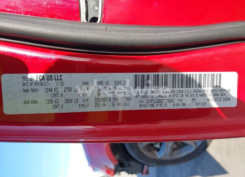 Photo 9 of 2016 Dodge Journey CROSSROAD PLUS (VIN 3C4PDCGB0GT178841)