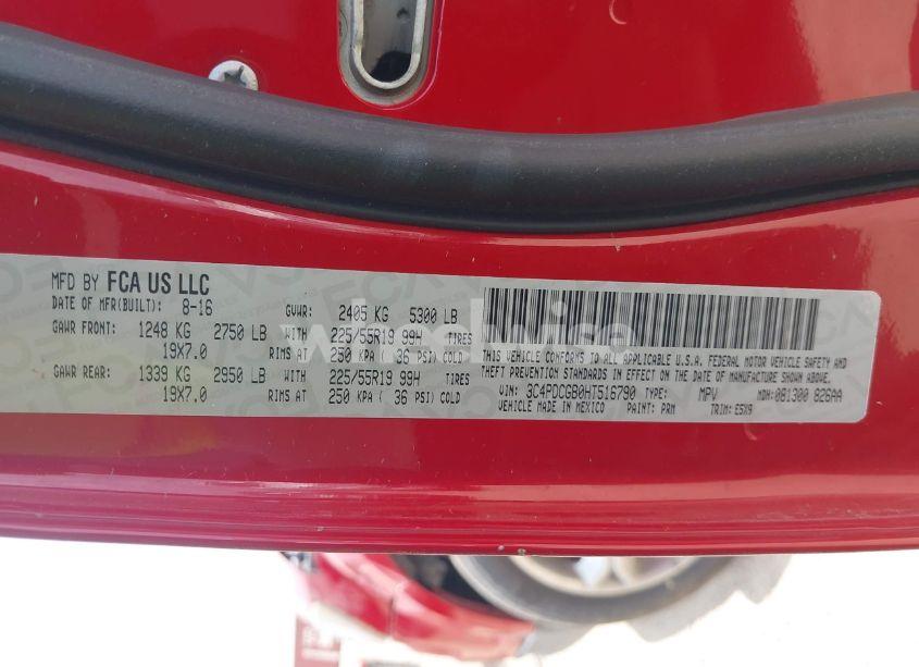 Photo 9 of 2017 Dodge Journey CROSSROAD (VIN 3C4PDCGB0HT516790)