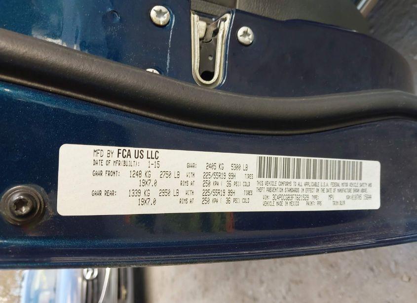 Photo 9 of 2015 Dodge Journey CROSSROAD (VIN 3C4PDCGB3FT621529)