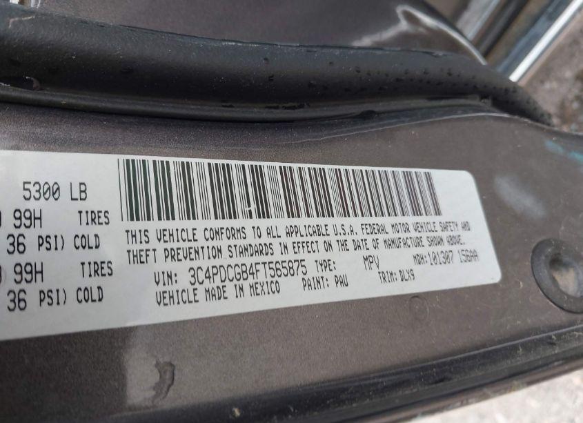 Photo 9 of 2015 Dodge Journey CROSSROAD (VIN 3C4PDCGB4FT565875)