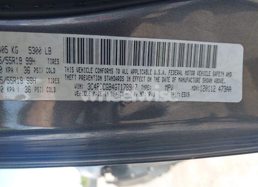 Photo 9 of 2016 Dodge Journey CROSSROAD (VIN 3C4PDCGB4GT178907)