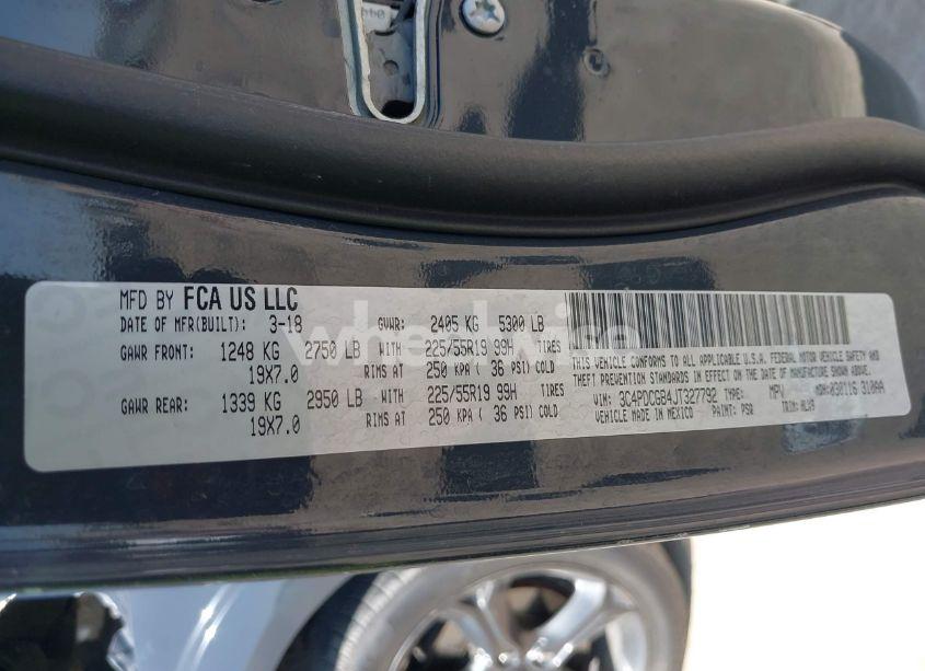 Photo 9 of 2018 Dodge Journey CROSSROAD (VIN 3C4PDCGB4JT327792)