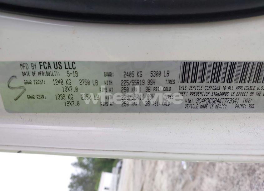 Photo 9 of 2019 Dodge Journey CROSSROAD (VIN 3C4PDCGB4KT779341)