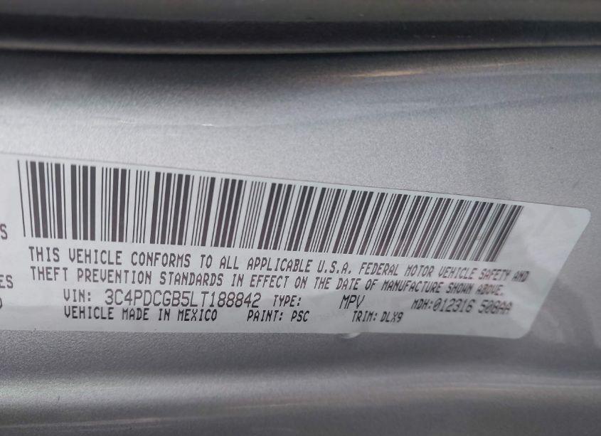 Photo 9 of 2020 Dodge Journey CROSSROAD (VIN 3C4PDCGB5LT188842)