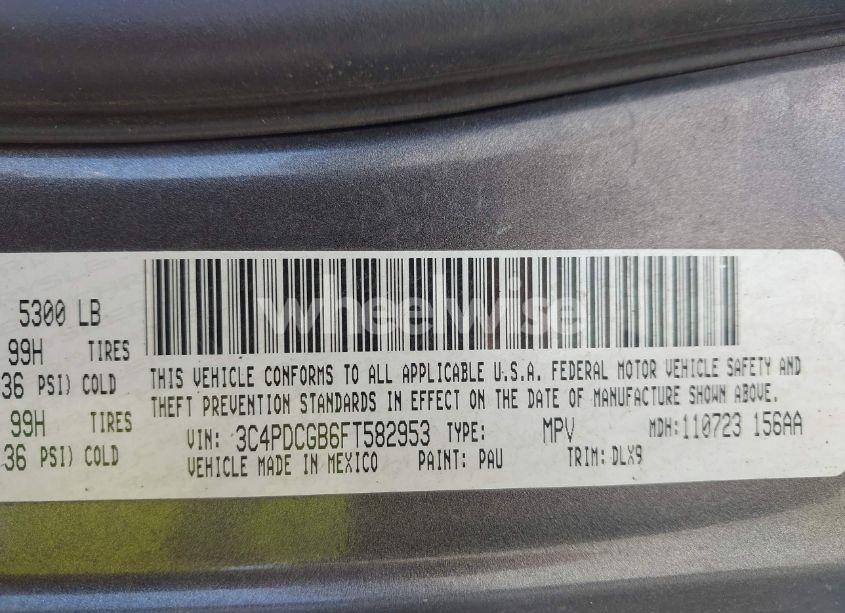 Photo 9 of 2015 Dodge Journey CROSSROAD (VIN 3C4PDCGB6FT582953)