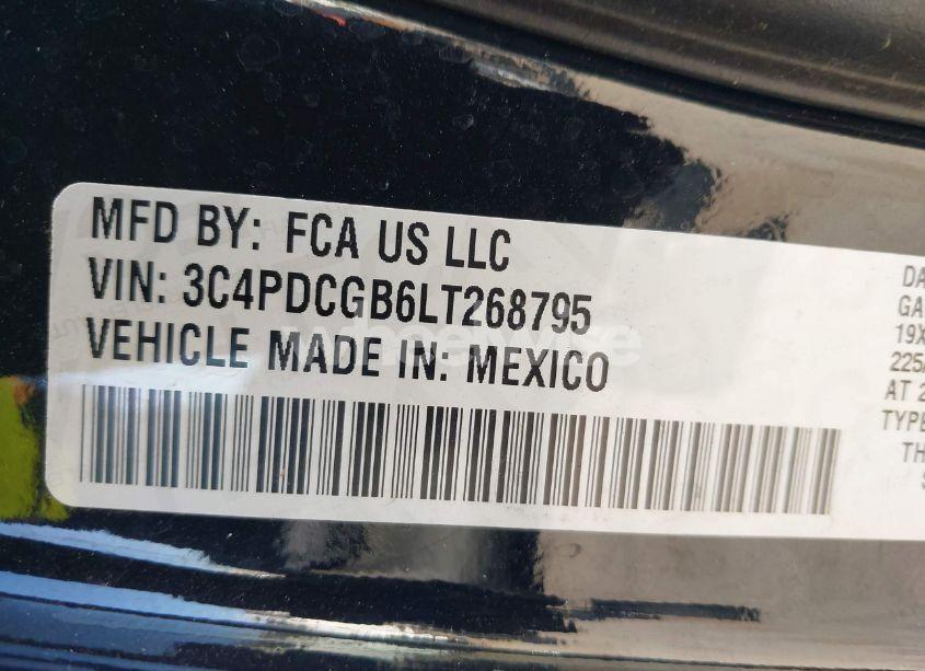 Photo 9 of 2020 Dodge Journey CROSSROAD (VIN 3C4PDCGB6LT268795)