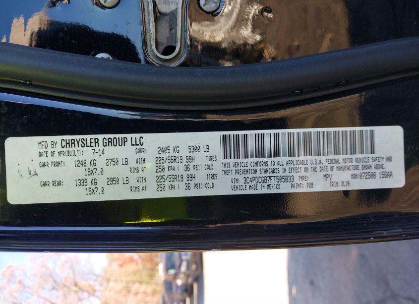 Photo 9 of 2015 Dodge Journey CROSSROAD (VIN 3C4PDCGB7FT505833)