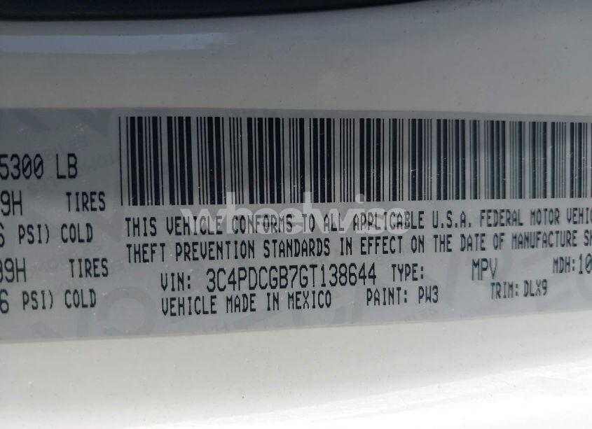 Photo 9 of 2016 Dodge Journey CROSSROAD PLUS (VIN 3C4PDCGB7GT138644)