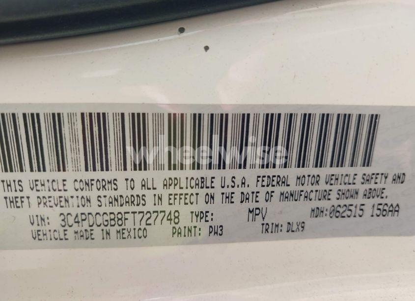 Photo 9 of 2015 Dodge Journey CROSSROAD (VIN 3C4PDCGB8FT727748)