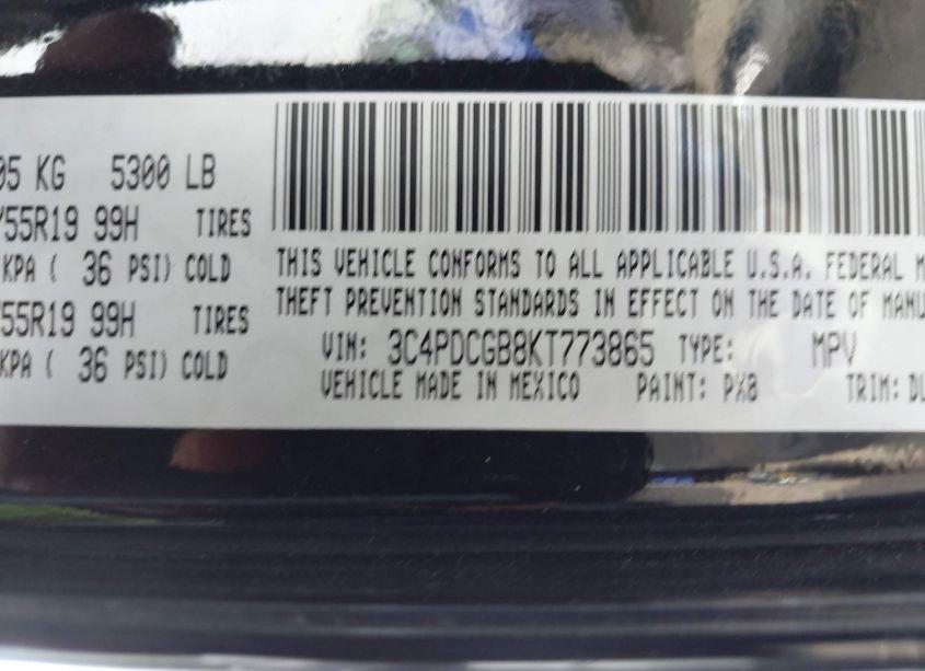 Photo 9 of 2019 Dodge Journey CROSSROAD (VIN 3C4PDCGB8KT773865)