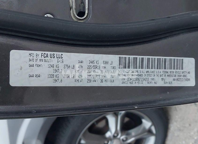 Photo 9 of 2016 Dodge Journey CROSSROAD PLUS (VIN 3C4PDCGB9GT234212)