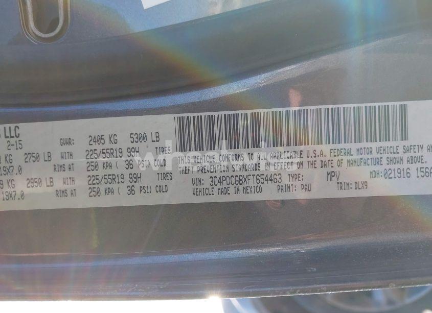 Photo 9 of 2015 Dodge Journey CROSSROAD (VIN 3C4PDCGBXFT654463)