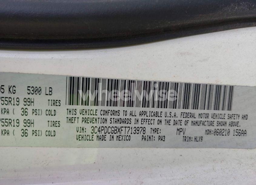 Photo 9 of 2015 Dodge Journey CROSSROAD (VIN 3C4PDCGBXFT713978)