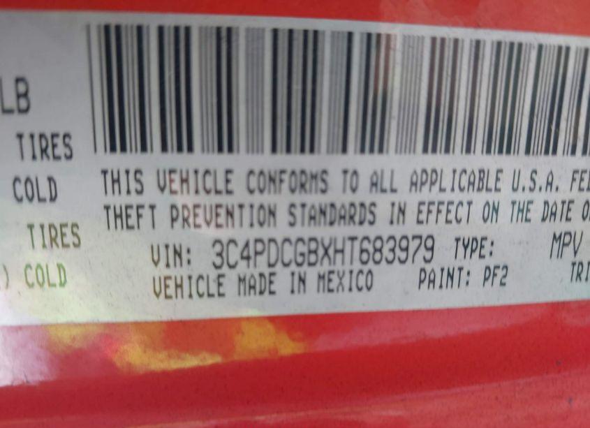 Photo 9 of 2017 Dodge Journey CROSSROAD (VIN 3C4PDCGBXHT683979)