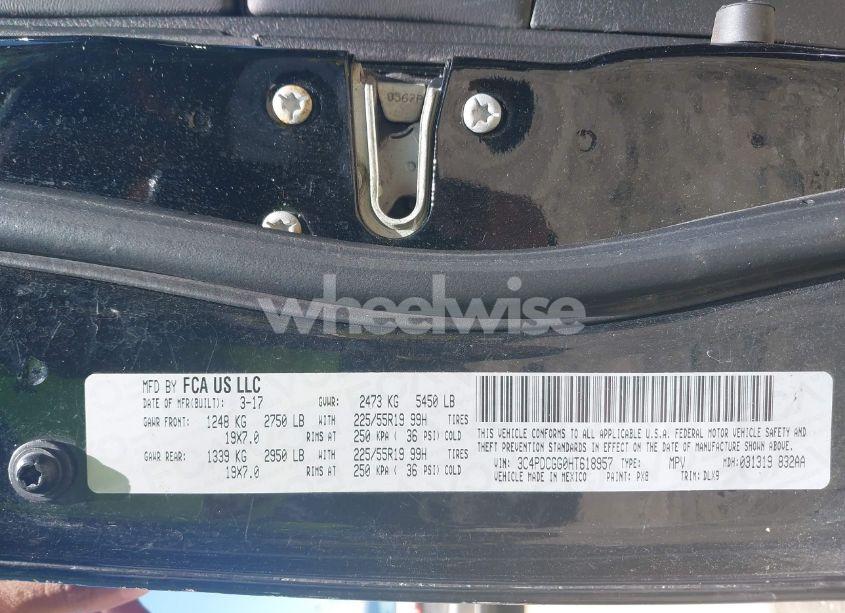 Photo 9 of 2017 Dodge Journey CROSSROAD PLUS (VIN 3C4PDCGG0HT618957)