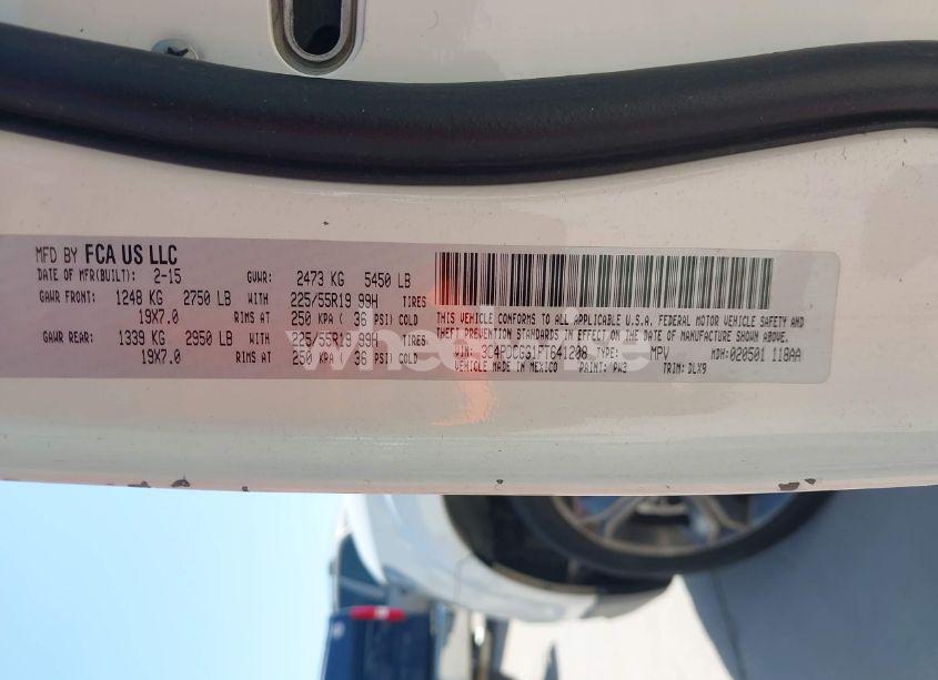 Photo 9 of 2015 Dodge Journey CROSSROAD (VIN 3C4PDCGG1FT641208)