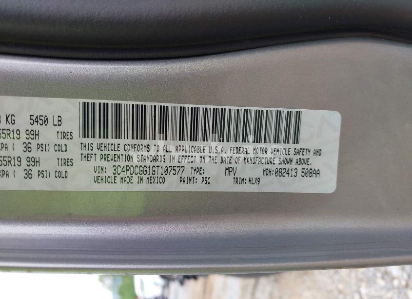 Photo 9 of 2016 Dodge Journey CROSSROAD PLUS (VIN 3C4PDCGG1GT107577)